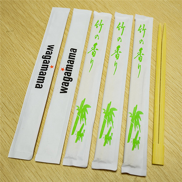 bamboo chopsticks with full paper cover